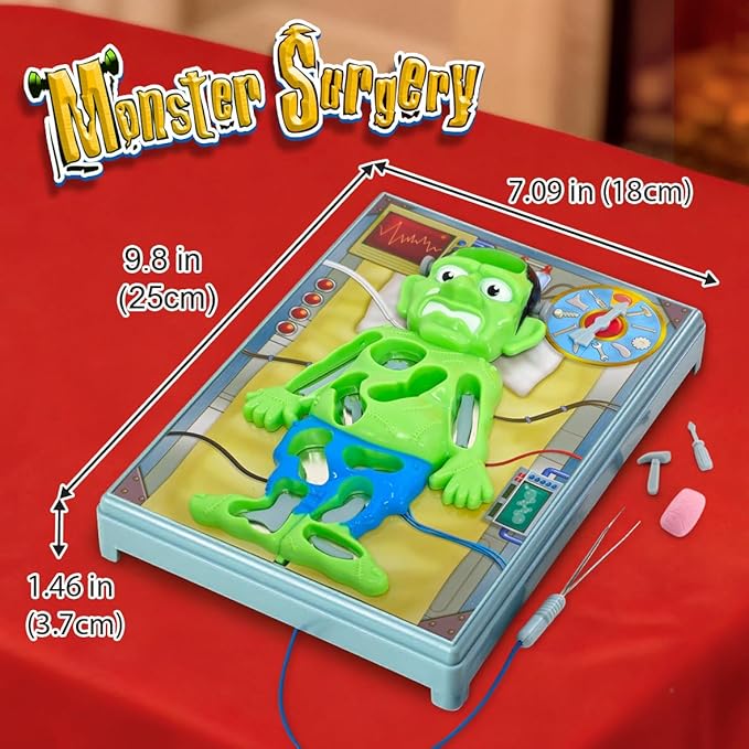 Operated Monster Board Game for Kids Ages 3-8-12 Years Old with Tweezers and Fun Game Pieces Classic Education Board Game for Single or 2 Player Popular Gifts for Kids