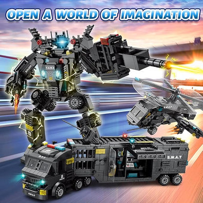 iloveee 51 in 1 Robot STEM Building Blocks Toys for Boys Age 8-12 Educational Learning Building Bricks Truck Kit Gifts for 6 7 8 9 10 11 13 Years Old Kids Engineering Erector Set 700PCS…