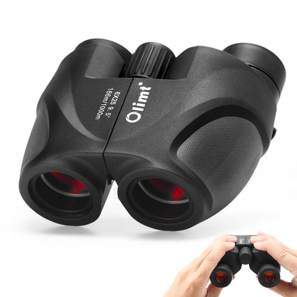 6x25 Compact Binoculars, Mini Pocket Small Portable Size 9.5° Wide Angle Field of View 21mm Large Eyepiece ED Glasses Bak-4 Prism Professional HD for Adults Travel Sports Cruise Birding Opera
