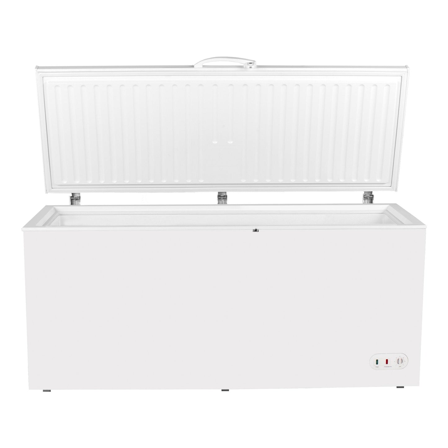 Maxx Cold 71.3” Wide Solid Hinged Top Commercial Sub Zero Chest Freezer Locking Lid NSF Garage Ready Keeps Food Frozen for 2 Days in Case of Power Outage, 19.4 Cubic Feet 549 Liter, White