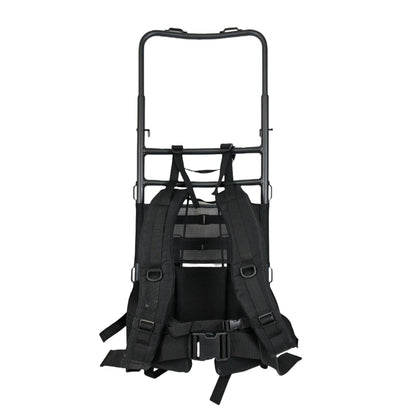 ZRSCHYG Hunting External Pack Frame with Rain Cover, Adjustable Straps, External Frame Backpack for Heavy Loads - Hunting, Backpacking, Tactical Use, (black)
