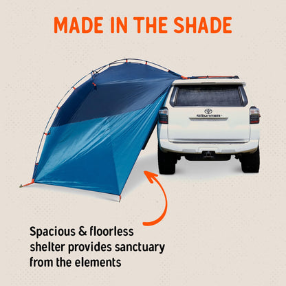 Kelty Backroads Shelter Universal Mounted Car Camping Shelter with Zippered Entry, Sturdy Frame, Protection from Elements, UV, Stuff Duffel Included