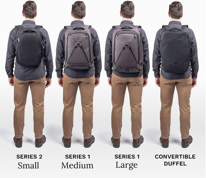 Knack Series 1 Laptop Backpack Fits up to 15 Inch - Knack Bags Carry-On Backpack, TSA Approved, Expandable Travel Backpacks With 3 Day Outfit Capacity (Indigo Blue, Medium)
