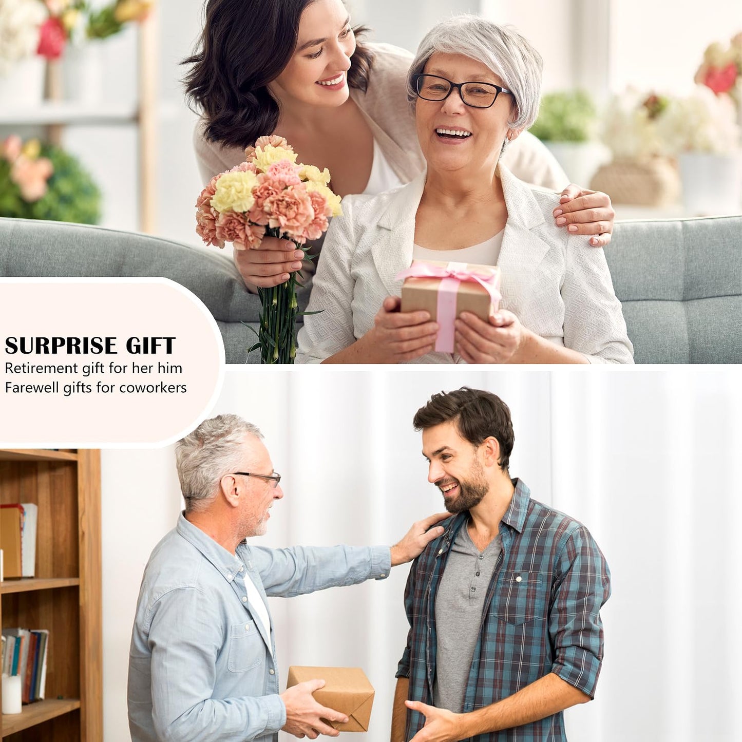 Retirement Gift for Woman, Retirement Gifts for Men Women Farewell Gifts for Coworker Teachers Friends Boss 2026 Leaving Goodbye, Best Cool Happy Retired Party Decorations Banner Card Candles Gift