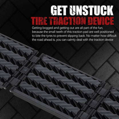 BUNKER INDUST Tire Traction Mats Foldable, Portable Recovery Track Boards + Short Recovery Track Traction Mats