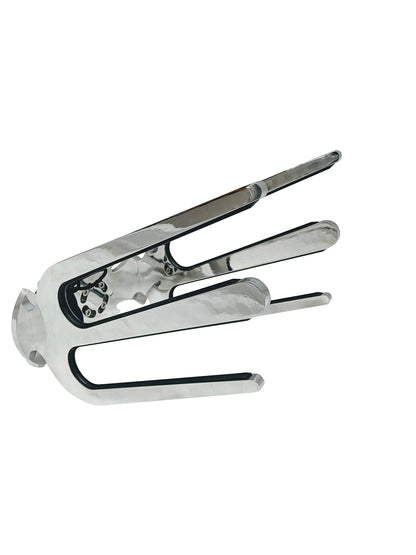 Krypt Towers Wakesurf Rack for Tower, Surfboard Rack for Boat, Holds 2 x Wakesurf Boards, Polished Aluminum Wakeboard Rack, Fits Clamp Tubing Sizes-1 3/4", 1 7/8", 2", 2 1/4", 2 3/8", 2 1/2"