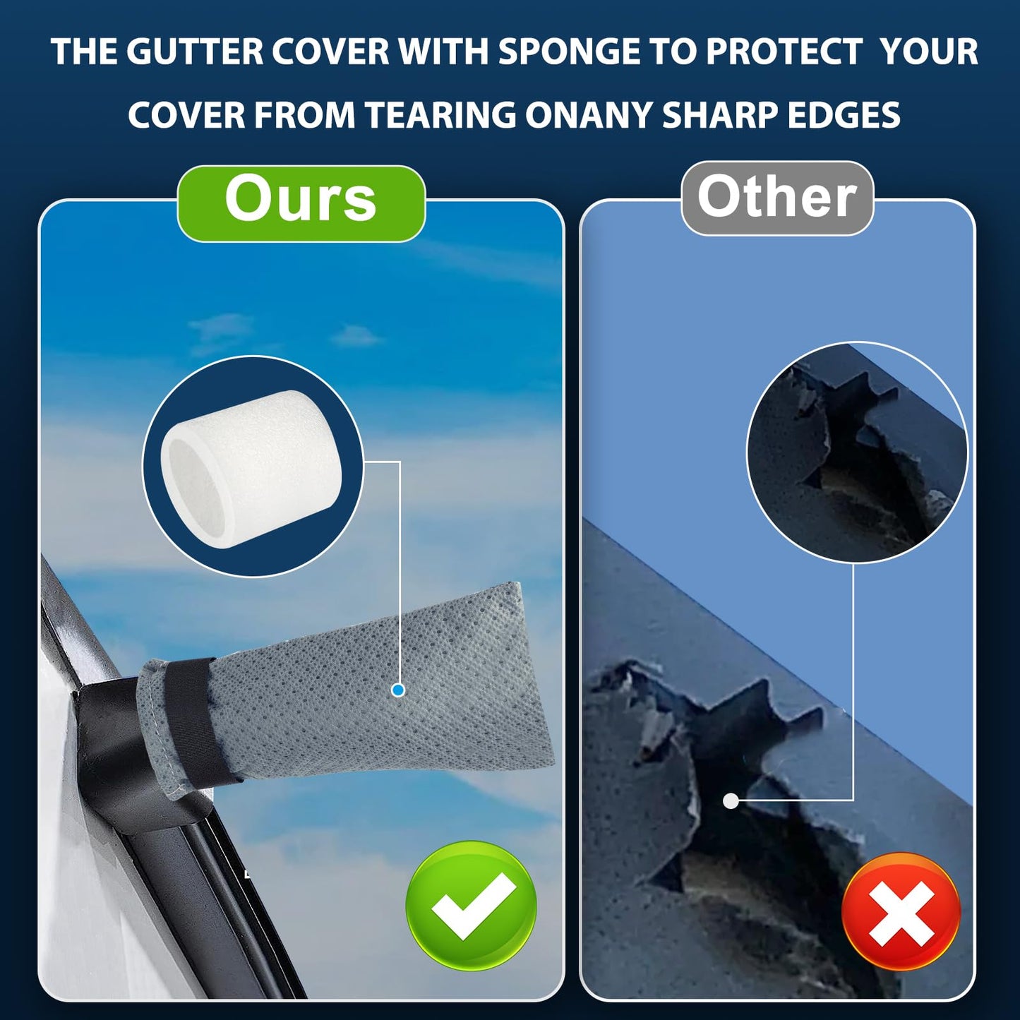 Mofeez Travel Trailer RV Cover, Extra-Thick Upgraded 7 Layers for Camper Cover 24'-27' Windproof Waterproof Rip-Stop RV Covers with 2Pcs Extra Straps & 4 Tire Covers