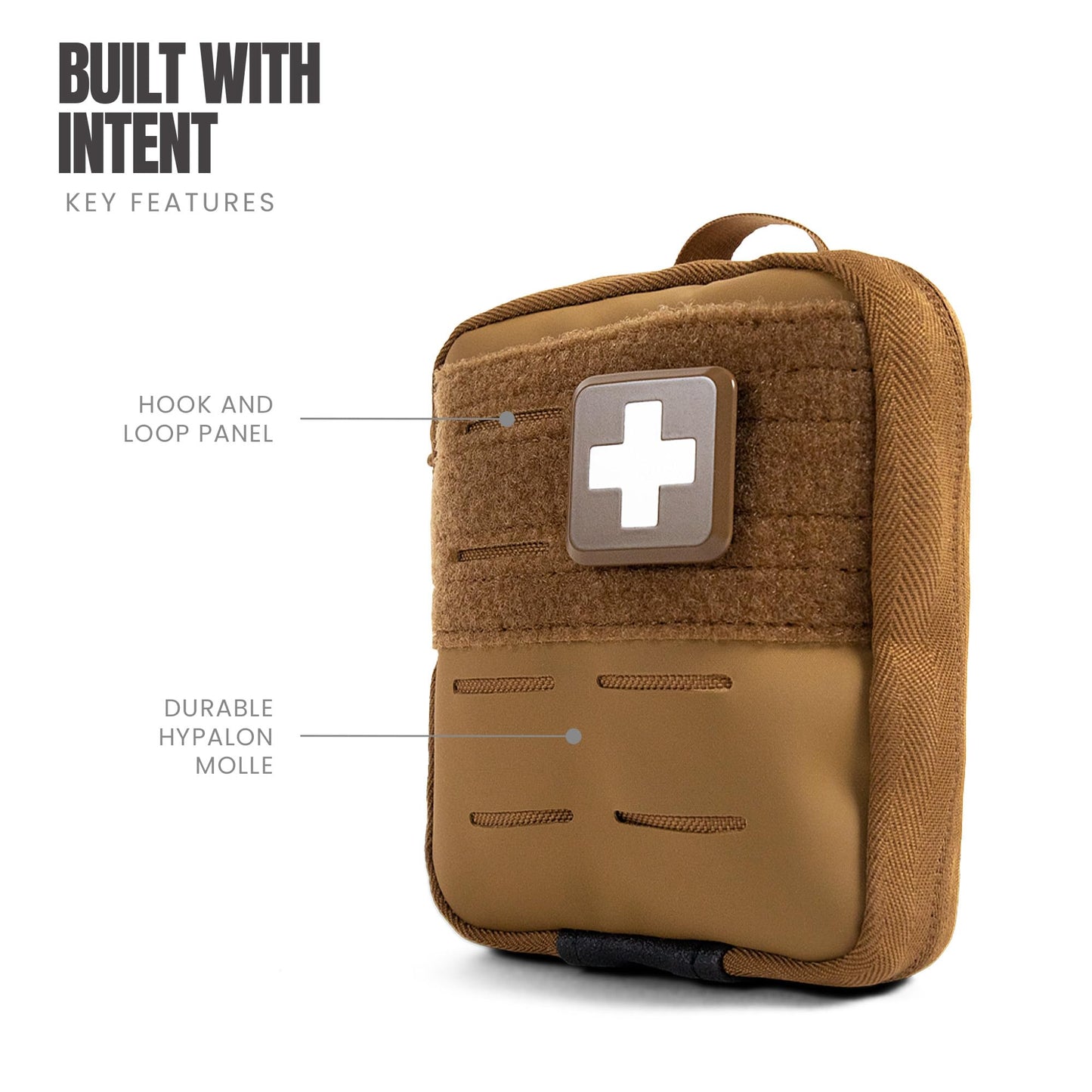 MY MEDIC Everyday Carry First Aid Kit - Emergency Survival Essentials, Medical Supplies & Accessories Bag for Travel Car, Home, Boat, Camper or Backpack - Coyote