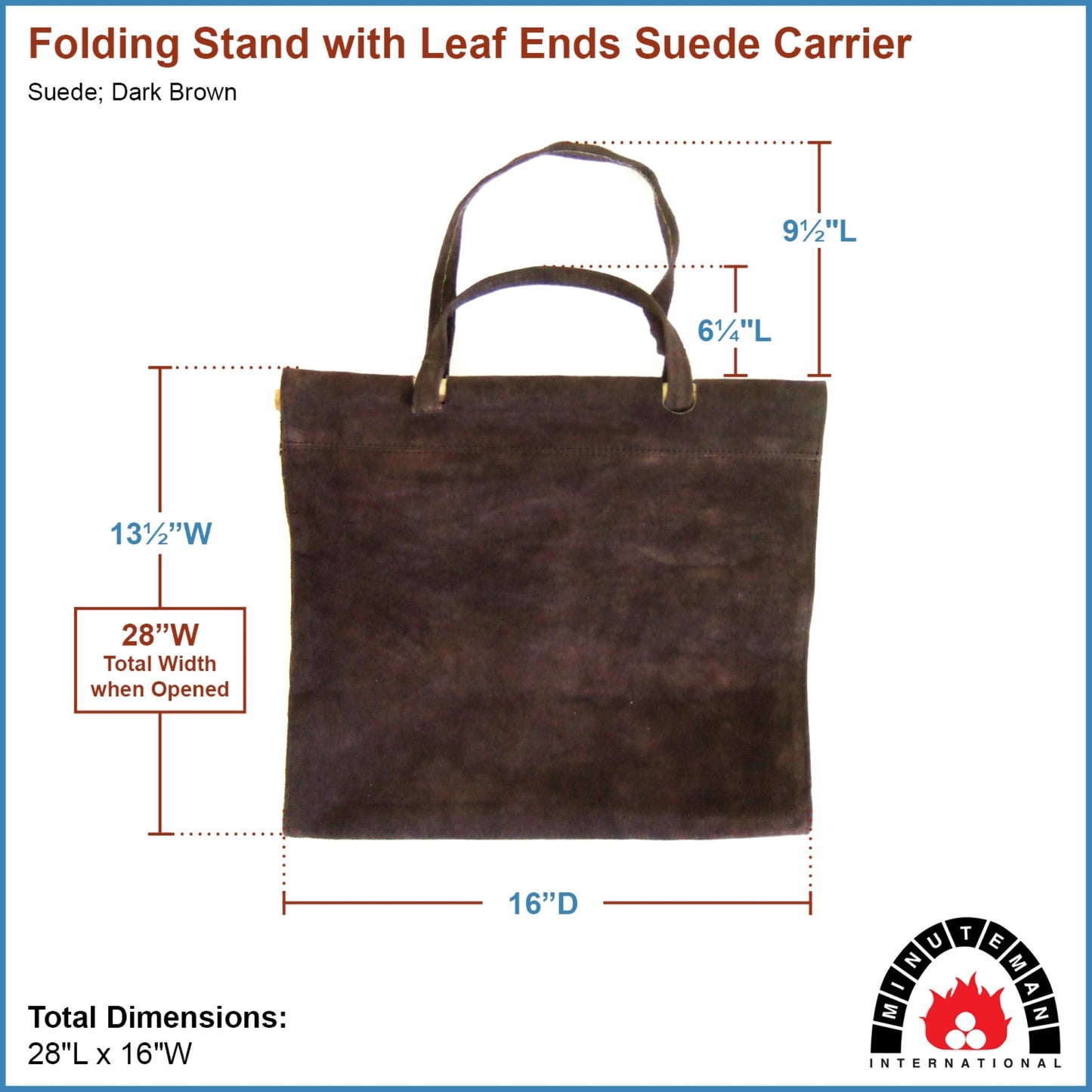 Minuteman International Log Carrier & Stand, Leaf End