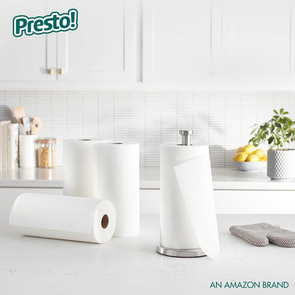 Presto! Ultra-Strong Premium Paper Towels - Flex-a-Size, 158 Sheets, 12 Huge Rolls | Equivalent to 38 Regular Rolls, White