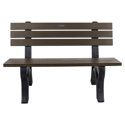 Sequoia Professional Aurora 4 ft Park Bench, Weathered Acorn