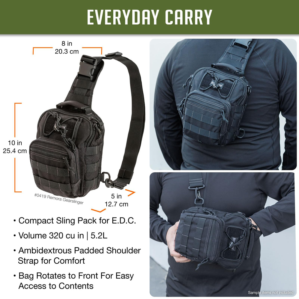 Maxpedition Remora Gearslinger (Black)