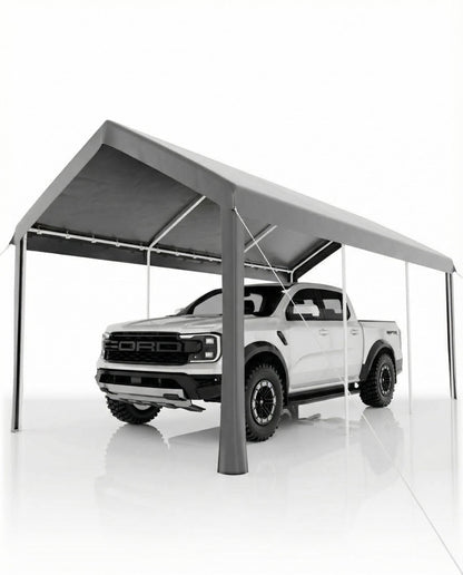 GAOMON 10X20 Carport, Heavy Duty Carport,Car Canopy Garage Boat Shelter Party Tent, Waterproof Portable Car Canopy for Truck, Boat, SUV，Grey/Yellow
