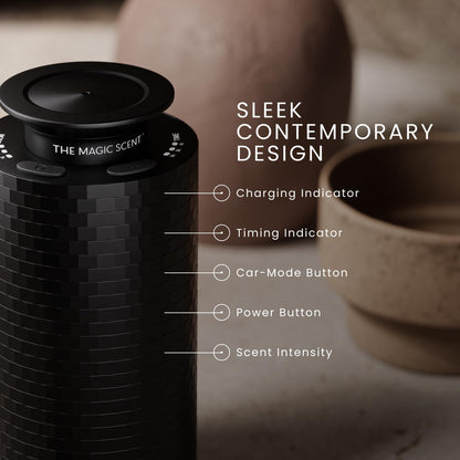 The Magic Scent Diffuser, Scent Air Machine for Home & Hotels, HVAC or Portable Nebulizing Diffuser - Large Room Waterless Aroma Machine - Aroma Oil Included