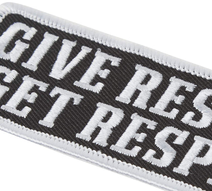 Hot Leathers - PPL9471 Give Respect Embroidered Patch (Multicolor, 4" x 2")