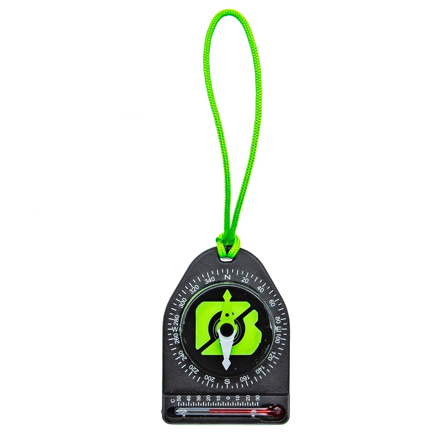 Brunton Hiking Navigation Kit – Scout Recycled ECOmpass Baseplate, Tag-Along Chill Thermometer Compass (°F), Echo 7x18 Monocular (Green) – 3-Piece Bundle for Trekking, Backpacking & Orienteering