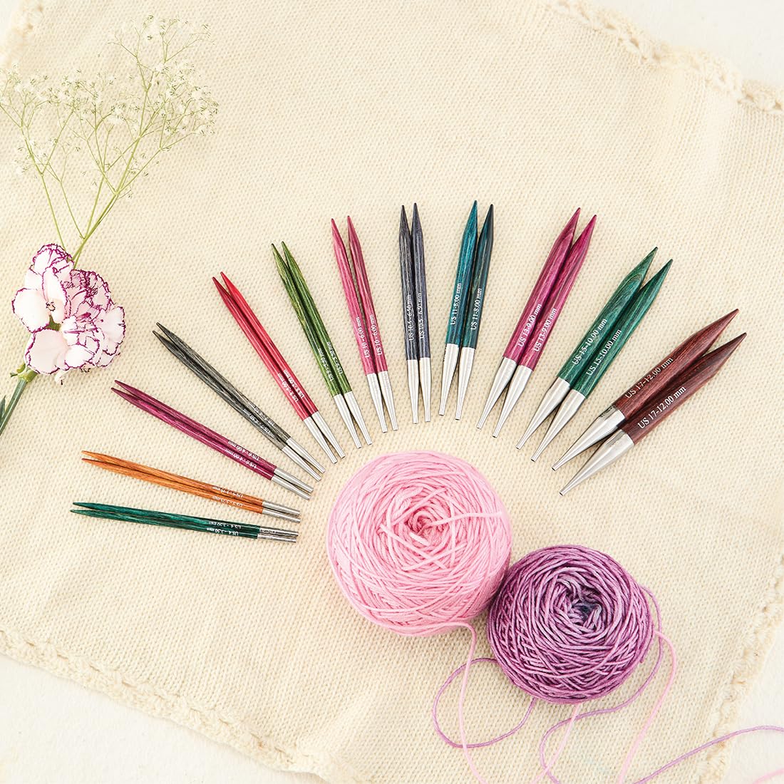 KnitPro Dreamz Interchangeable Circular Needles 4" (10cm) | US Size 11 (8mm)