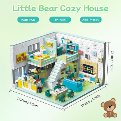 Friends House Building Block Set Pets Collection Small Brick Model Set Creative Mini Toy Building Sets Children’s Day Birthday for Teens Kids Boys Girls 8+ 1035 PCS