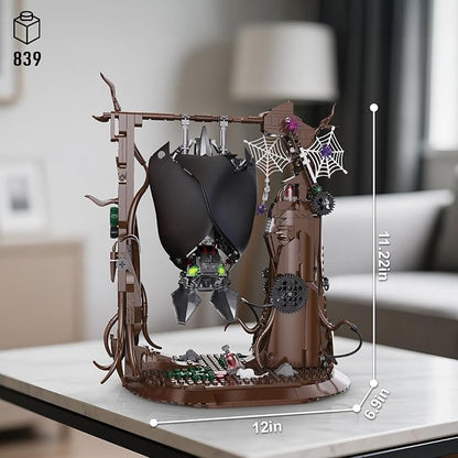 Ideas Bat Animal Building Set MOC Creative Bat Bird Model Kit Standing and Handstand Collectible Home Office Decor Toy Gift for Teens Adults 14+ (839PCS)