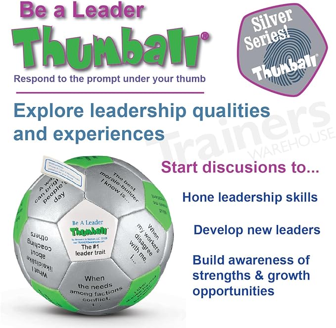 Trainers Warehouse 6 Thumball Collection 32 Prompts for Conversation Team Building Relationship and Training