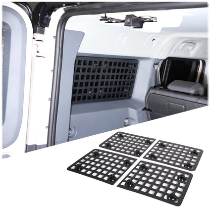 Hudiriy Rear Window Modular Shelf Shelf Interior Luggage Rack Compatible with Ineos Grenadier 2020-2024, Trunk Bag Rack Storage Panel Storage Rack Both Sides of Rear Door (with Suction Cup)