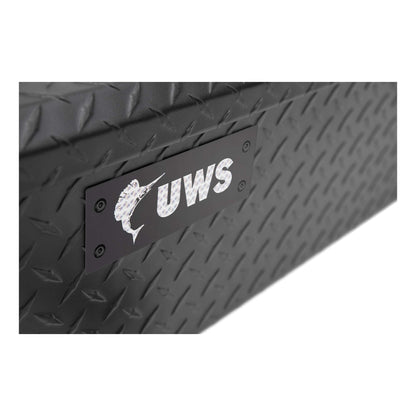 UWS EC10903-PR 59-Inch Matte Black Heavy-Wall Aluminum UTV Tool Box for Select Polaris Ranger, RigidCore Lid