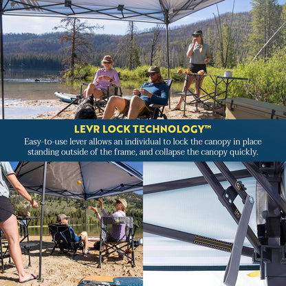 GCI Outdoor LevrUp Pop Up Canopy Tent, 10x10, Navy
