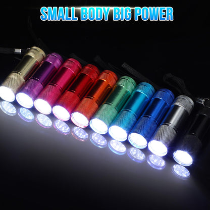 VIHOSE 150 Pcs Mini Flashlights Bulk, Bright Aluminum LED Flashlights Set for Hurricane Supplies, Operation Christmas, Party Favors, Christmas Stocking Stuffers, Homeless Donation Gifts