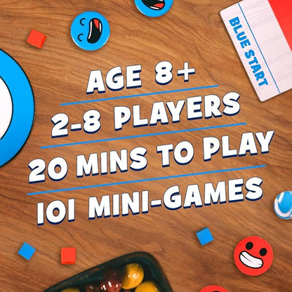 Big Potato Mini Game Party: 101 Mini Games 1 Star Player Family Board Game for 2-8 Players Perfect for Family Game Night or with Friends
