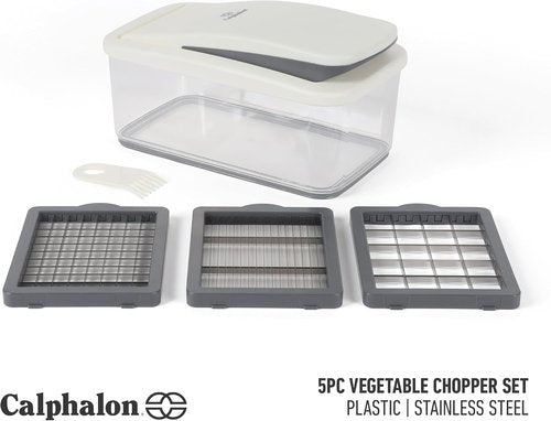 Calphalon Aero 5-in-1 Vegetable Chopper - Multifunction Food Dicer for Easy Meal Prep & Cleanup