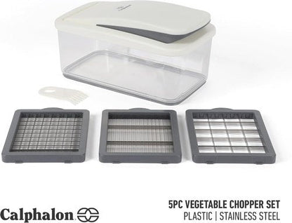 Calphalon Aero 5-in-1 Vegetable Chopper - Multifunction Food Dicer for Easy Meal Prep & Cleanup