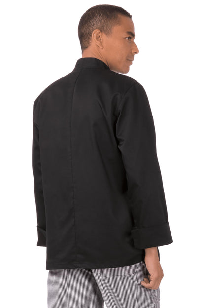Chef Works Unisex Bastille Chef Coat, Black, 5X-Large