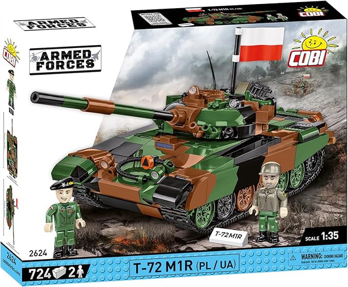 COBI Armed Forces T-72 M1R (PL/UA) Tank Building Set 724 Pieces