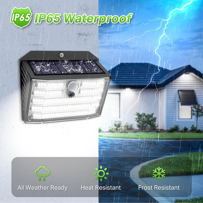 [20 Packs] Solar Motion Lights Outdoor, Ultra Bright Solar Fence Lights with Motion Sensor, IP65 Waterproof Security Light 3 Modes, 270° Lighting Angle, Wall Lights for Deck Patio Fence Garage Door