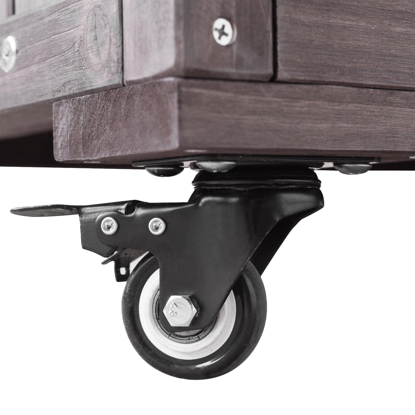 Merax 80.5" Outdoor Kitchen Island for Big Green Egg& Blackstone Griddle,Solid Wood Grill Cart Table with Stainless Steel Top,Drawer for Large Big Green Egg and 21"/28" Blackstone Griddle,Dark Brown