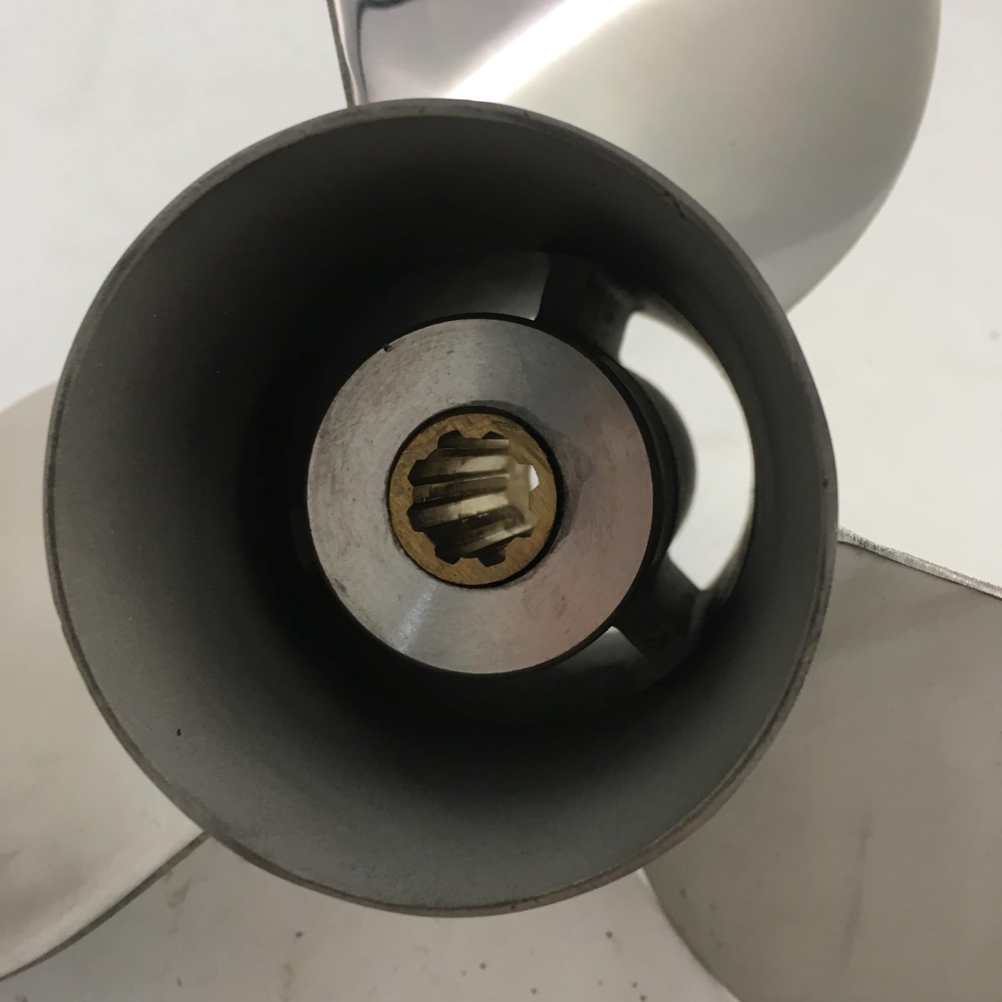 BARDOVEN 8-20HP 9-1/4x11 Stainless Steel Propeller 8 Tooth SS Prop Fit for Honda Outboard Motor, HIGH POLISHED SILVER