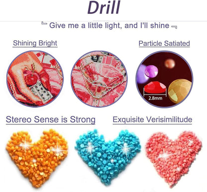 4Pcs Pink Bow Special Shape Diamond Art Kits for Adults Beginners,Full Round Drill Cute Coquette DIY 5D Diamond Painting Kits,Paint by Diamonds Dot Gem Art Crystal Easy,Home Wall Decor&Gift-12x16in