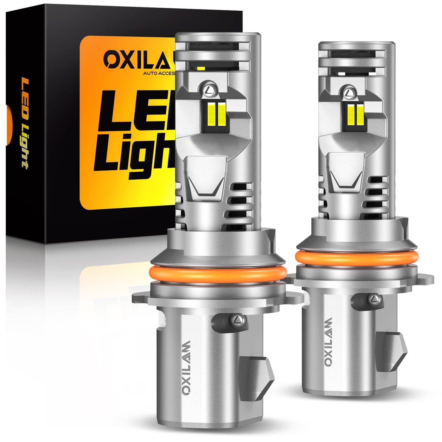 OXILAM Q36 9007/HB5 Fog Light Bulbs, 20000LM, 6000K Cool White, Plug and Play, IP68, Pack of 2