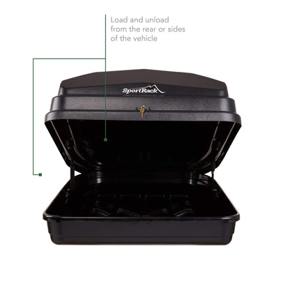 SportRack Vista XL Rear Opening Cargo Box,Black
