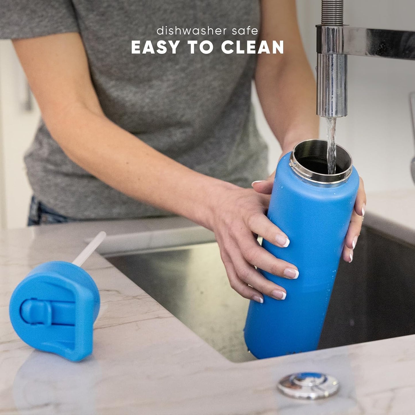 Simple Modern Kids Water Bottle - Vacuum Insulated Stainless Steel Flask | 18oz Lavender Mist, BPA-Free