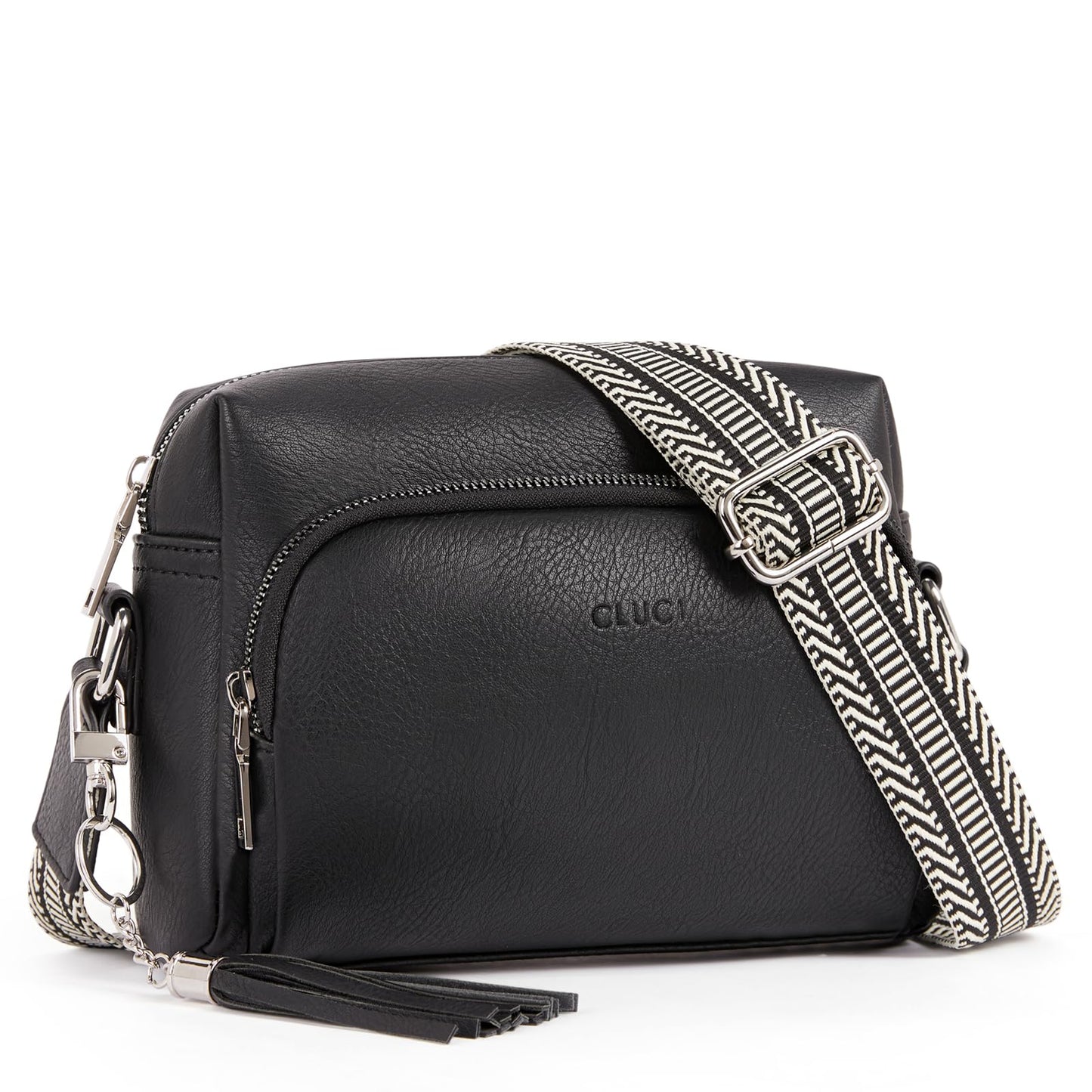 CLUCI Crossbody Bags for Women Trendy, Vegan Leather Shoulder Handbags，Purses for Women with Adjustable Wide Strap