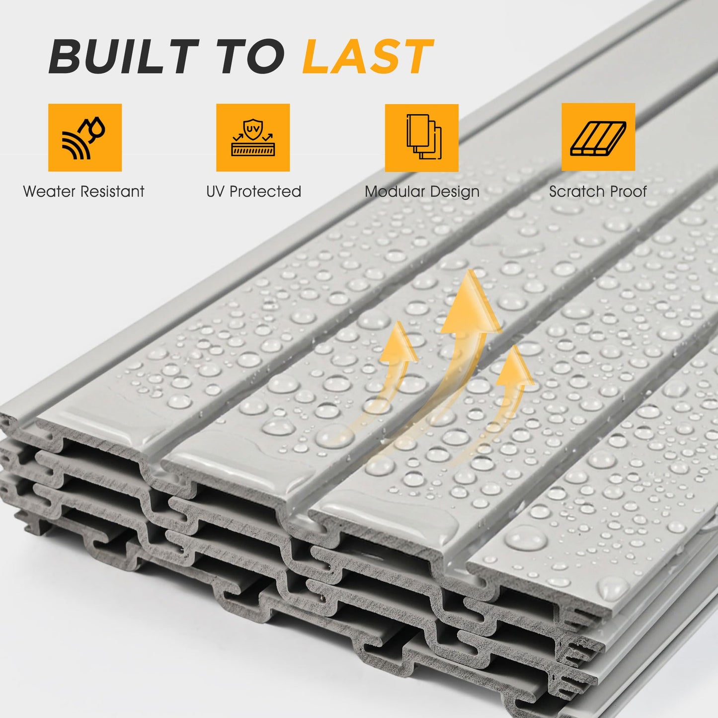 4'x8' Slatwall Panel Garage Storage System, PVC Slat Wall Paneling, Heavy Duty Wall Mount Slatwall Organizer for Garage Tool Organization, Retail Display, Guitar Shop & Home Wall Storage, Grey