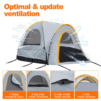 Pickup Truck Bed Tent, Gladiator Truck Tent 5.5ft with Removable Rainfly and Carrying Case, Pickup for 5-5.5ft Bed for Jeep Gladiator Full-Size Compact