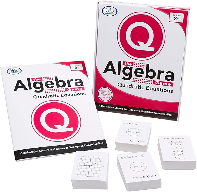 Didax Educational Resources The Algebra Game: Quadratic Equations Basic Educational Game