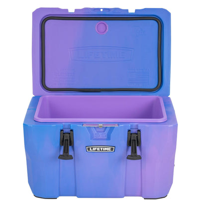 Lifetime 55 Quart Hard Cooler, High Performance Ice Chest with Drain, Made in USA