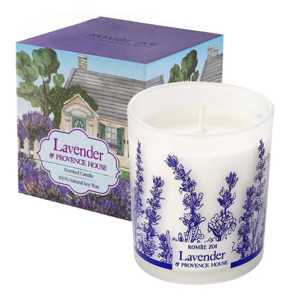 ROMIIE ZOI Scented Candle - Lavender & Rosemary- 6oz Aromatherapy Soy Wax Jar Candle for Home, Gifts for Women - 170g