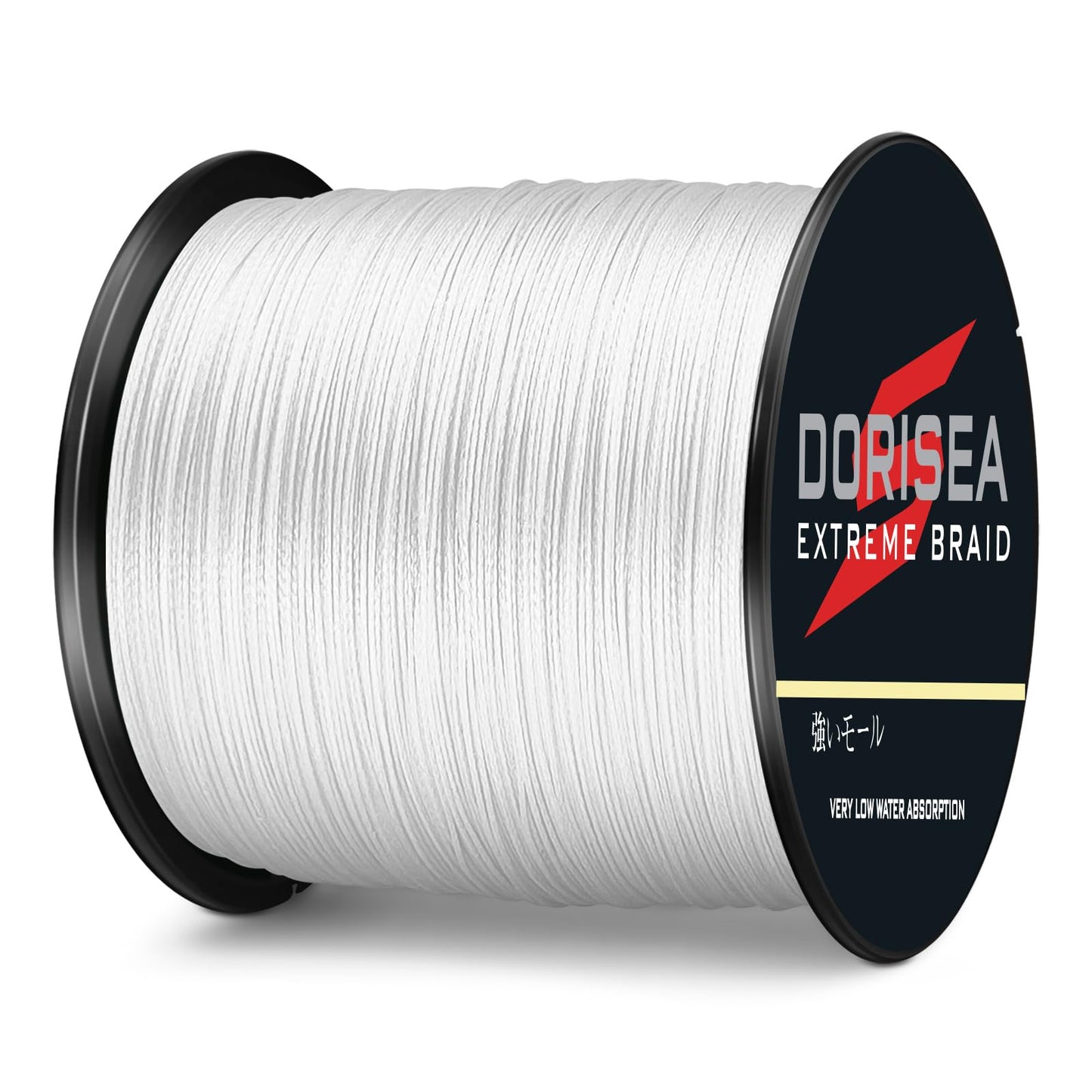 Dorisea Extreme Braid 100% Pe White Braided Fishing Line 109Yards-2187Yards 6-550Lb Test Fishing Wire Fishing String Incredible Superline Zero Stretch (2000m/2187Yards 200lb/0.75mm(8Strands))