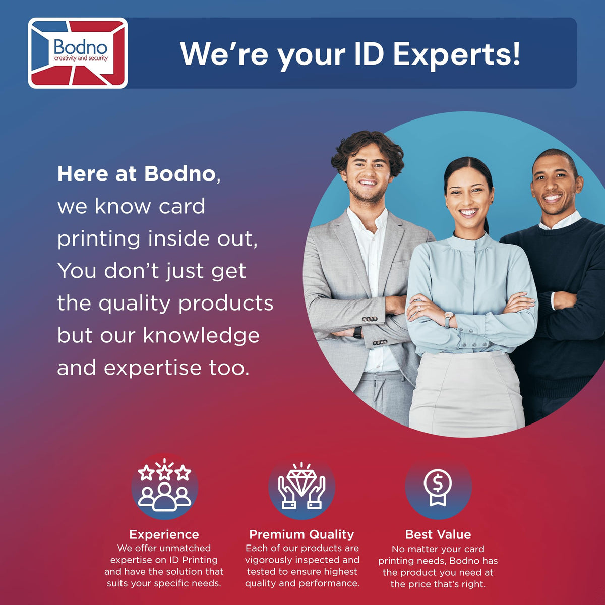Bodno Magicard 600 Dual Sided ID Card Printer & Complete Supplies Package ID Software - Gold Edition