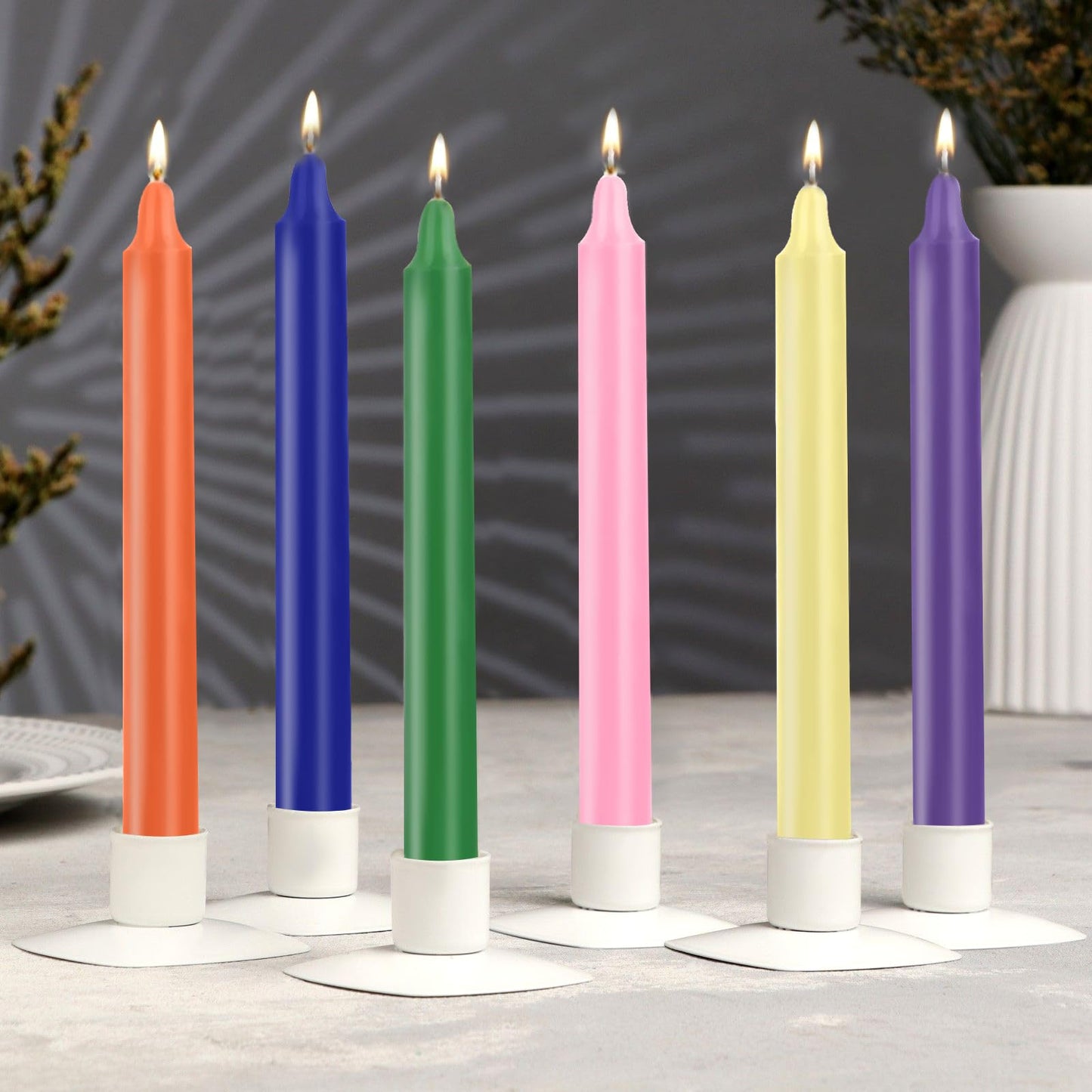 100 Pack Multicolor Spell Chime Candles – Premium Mini Unscented Taper Candles for Rituals, Prayer, Meditation, Altar, Spells – 4" Tall – Ideal for Witches & Spiritual Practices