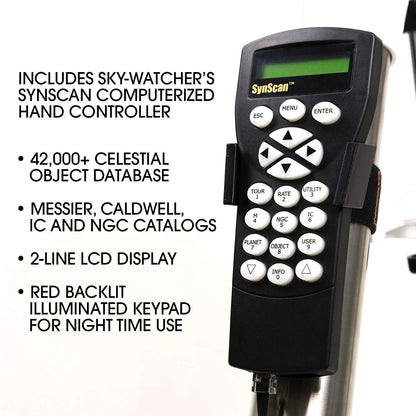 Sky-Watcher AZ-EQ5 – Fully Computerized GoTo German Equatorial, Alt-AZ Telescope Mount, and dual-OTA telescope – Computerized Hand Controller with 42,900+ Object Database